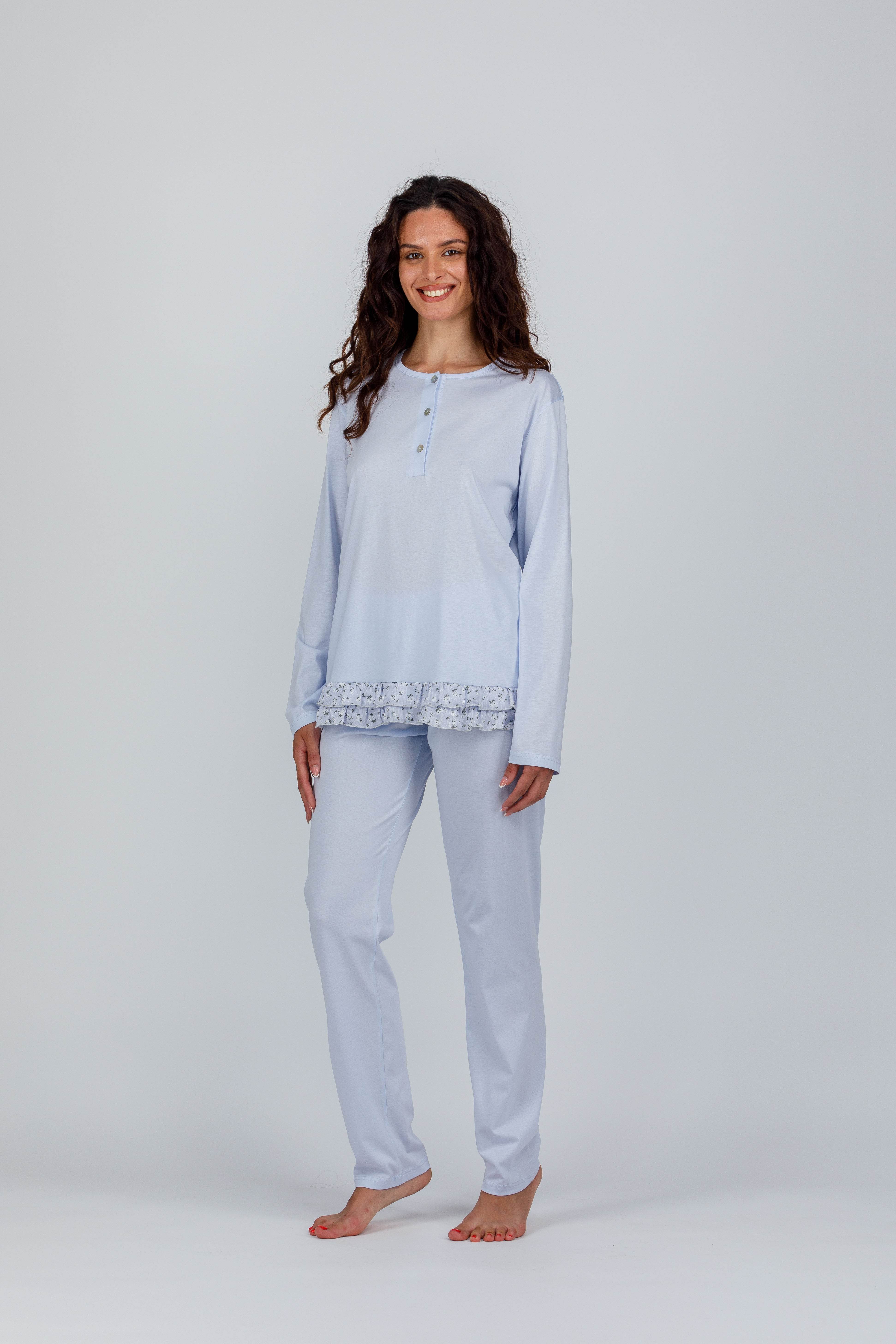 Pigiama Manica lunga Donna E2515 Fida - evabiancheria